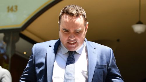 McCormack outside court last month. (AAP)
