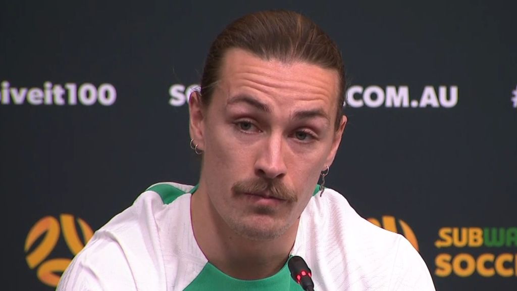 'People talk about the hypocrisy': Socceroos star Jackson Irvine addresses armband controversy