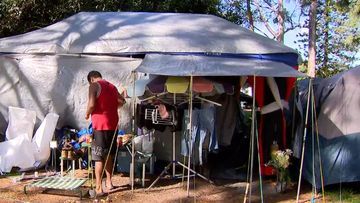 Tents sprawl across Brisbane as thousands wait for social housing