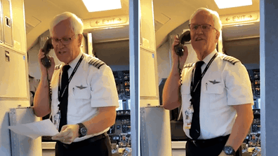 American airline pilot brings flight to tears after retirement speech