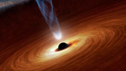  Regions around supermassive black holes shining brightly in X-rays. (NASA)