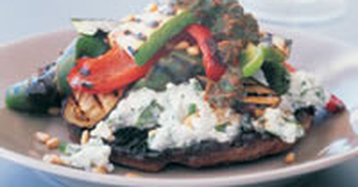 Grilled vegetable and ricotta stack - 9Kitchen