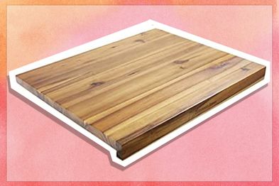 9PR: Brunswick Bakers Acacia Reversible Bakers Board with Non-Slip Mat, 60cm x 50cm