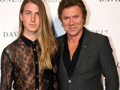 Christian Wilkins (left) and Richard Wilkins arrive for the David Jones Spring Summer 2017 collection launch in Sydney on Wednesday, August 9, 2017