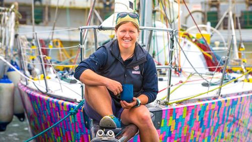 Aussie sailor Lisa Blair. (Facebook/Koop's Pics)