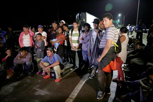 While the El Salvador migrants are currently travelling with their Honduran neighbours, there is a possibility they may branch off into their own caravan.