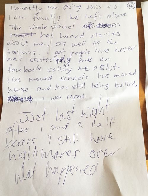 The letter was recently discovered by Linda Trevan as she packed up her daughter's belongings.