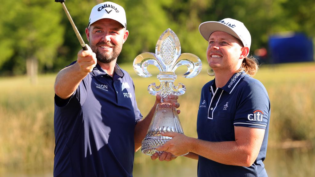 Defending champions Marc Leishman and Cam Smith