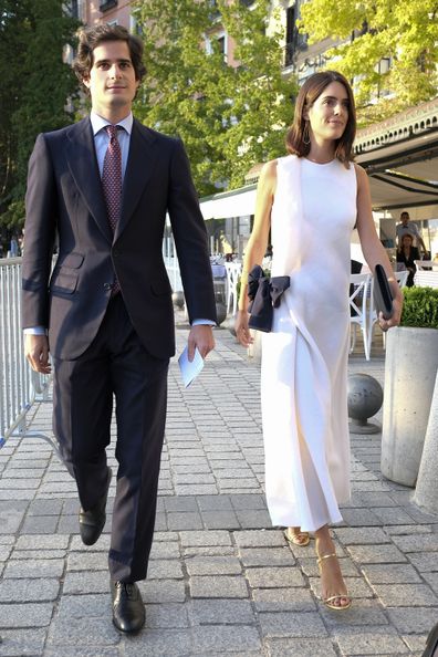 Sofía Palazuelo and  Fernando Fitz-James Stuar  attends Opera 'Don Carlo' At The Royal Theatre on September 18, 2019.