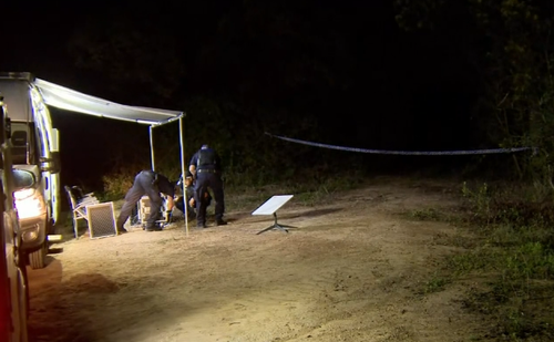 Scene where human remains were found in search for missing Queensland teenager Pheobe Bishop 