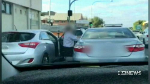 He tried repeatedly to pull his attacker through his passenger side door. (9NEWS)