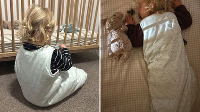 Baby in Kmart 2.5 TOG sleeping bag