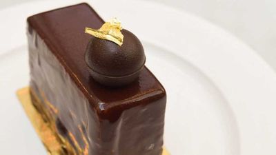 Chocolate passionfruit gateau