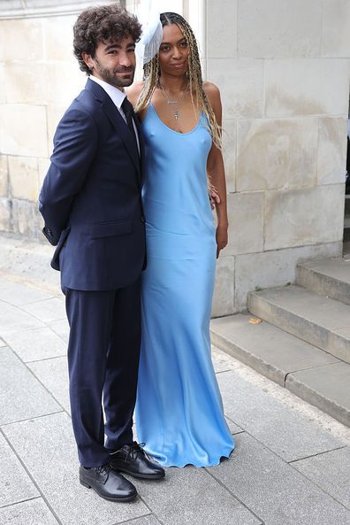 Phoenix Gulzar and her partner AJ Anderson attended their mother's wedding, Spice Girl Brown, Mel B, Mel B, Mel B, Fiancé Rory McPhee at St Paul's Cathedral in London. Image date: Saturday, July 5, 2025.