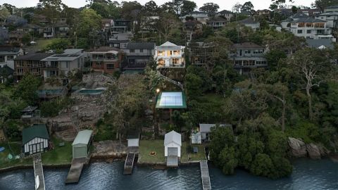 epic discovery at back of sydney home cliffside tennis court domain