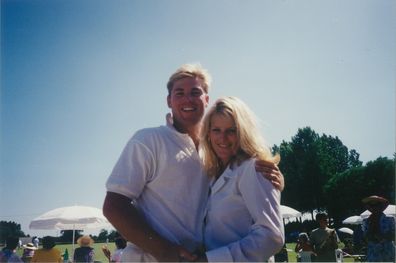 Shane Warne and then-wife Simone Callahan.