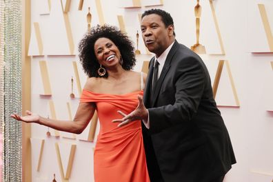 Denzel Washington and Pauletta Pearson.