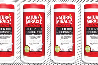 9PR: Nature's Miracle Just for Cats Litter Box Scrubbing Wipes, 30-Pack