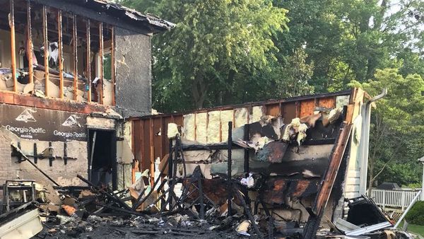 Coral and Matthew Denakis watched as their family home burned down hours before their wedding.