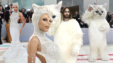 Cat costumes at the 2023 Met Gala