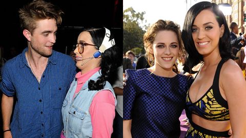Katy Perry, Kristen Stewart and Robert Pattinson