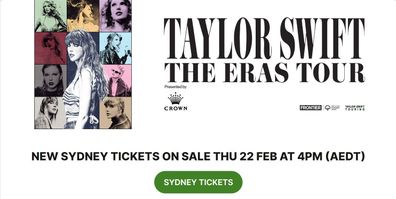 Sydney Eras Tour tickets