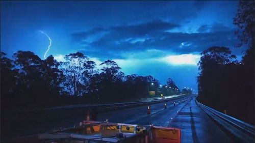 Lightning strikes in Queensland