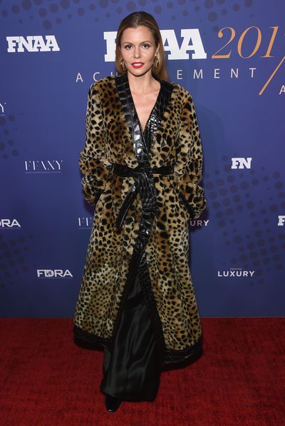 Stylist Elizabeth Sulcer in Attico at the FN Achievement Awards in New York.