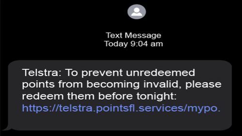 A new loyalty points scam urging customers to use up their benefits is circulating. Telstra Optus Woolworth Coles ScamWatch