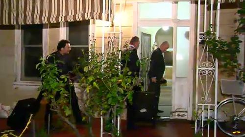 The AFP searched a Melbourne home. (9NEWS)