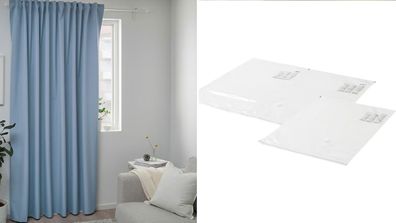 Ikea blockout curtains and vacuum bags