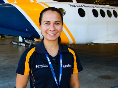 Trish Curry has been a CareFlight pilot for more than two years now.