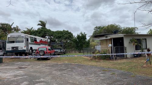 Police have tapped off the caravan park.