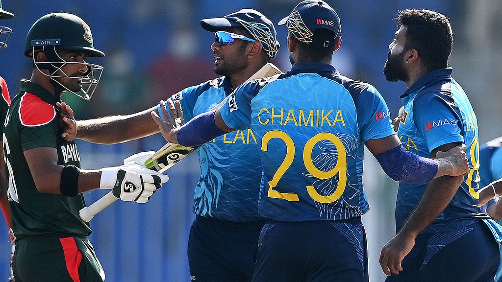 T20 World Cup: Lahiru Kumara and Liton Das fiery clash video, Sri Lanka  defeats Bangladesh