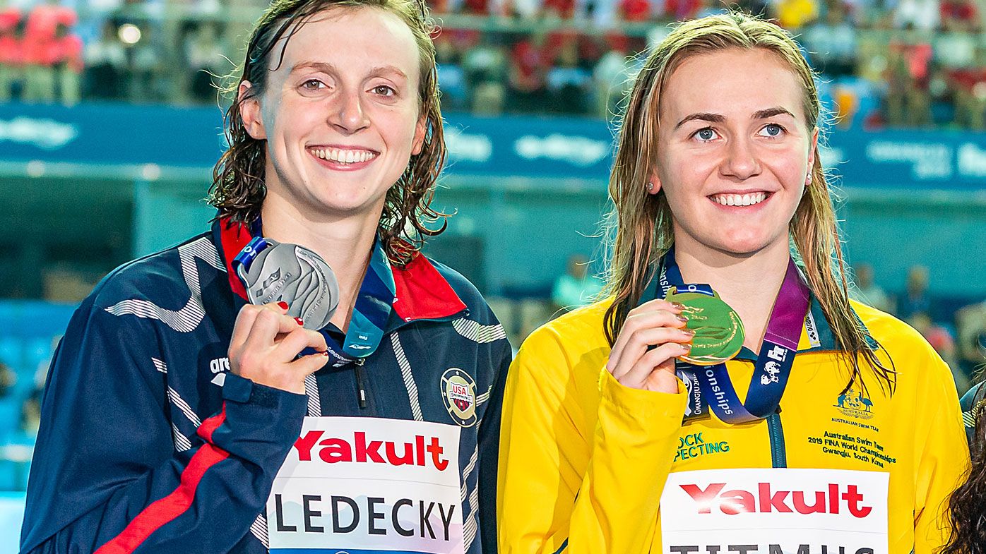 Ledecky was upset by Titmus earlier at the world swim titles
