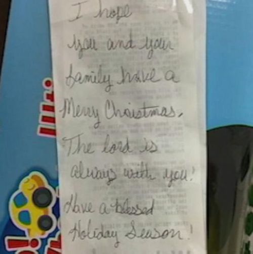 Kind stranger helps pay for US family's Christmas gifts