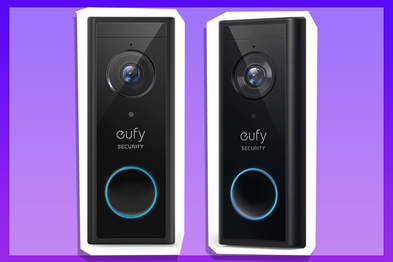 9PR: Eufy T8210CW1 Video Doorbell 2k, Black