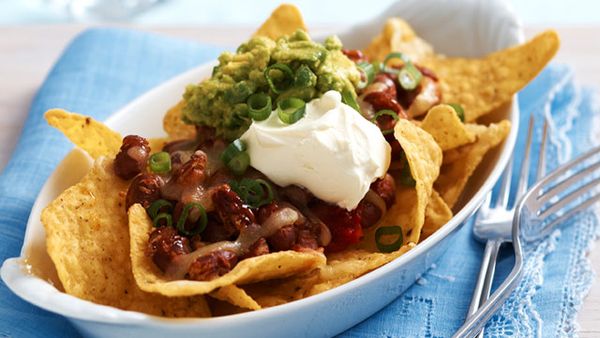 Bean nachos for $10