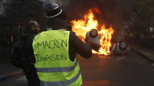 President Emmanuel Macron called emergency meetings yesterday in an attempt to soothe the anger.
