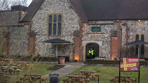 A restaurant in Salisbury near where Sergei Skripal and his daughter Yulia were poisoned. (AAP)