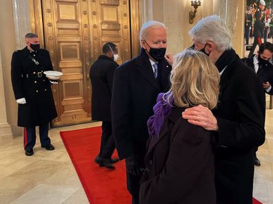 Eagle-eyed fans spotted Prince Harry at the inauguration.