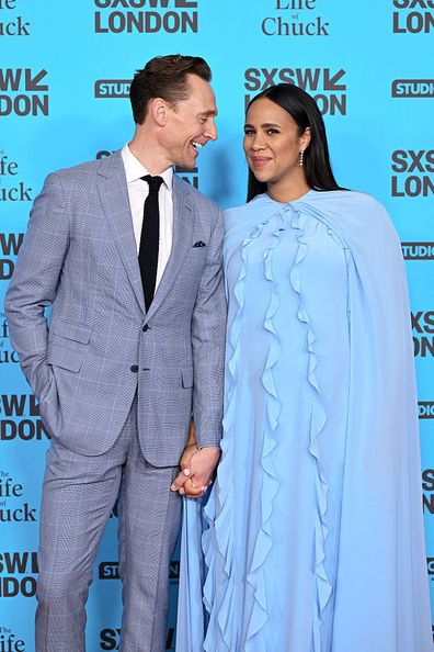 LONDON, ENGLAND - JUNE 07: Tom Hiddleston and Zawe Ashton attend the "The Life of Chuck" UK Premiere during day six of SXSW London 2025 at Barbican Centre on June 07, 2025 in London, England. (Photo by Jeff Spicer/Getty Images for SXSW London)