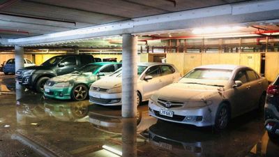 Carpark flooded