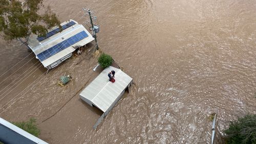 The LifeFlight helicopter has rescued 18 people and 14 pets from floodwaters in the NSW Central West.