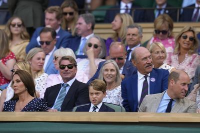 Duchess of Cambridge, Prince George, Prince William at Wimbledon men's singles final 2022