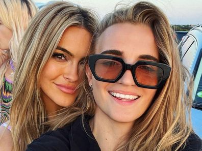 Singer G Flip with partner Chrishell Stause from Netflix series Selling Sunset.