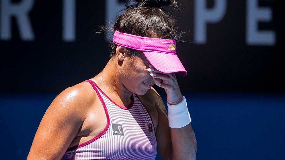 Great Britain's Heather Watson sweltered at the Hopman Cup. (AAP)