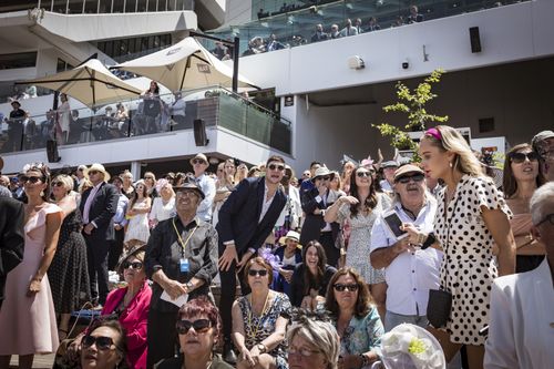 Punters enjoy the perfect weather at the 2019 Melbourne Cup, Flemington.