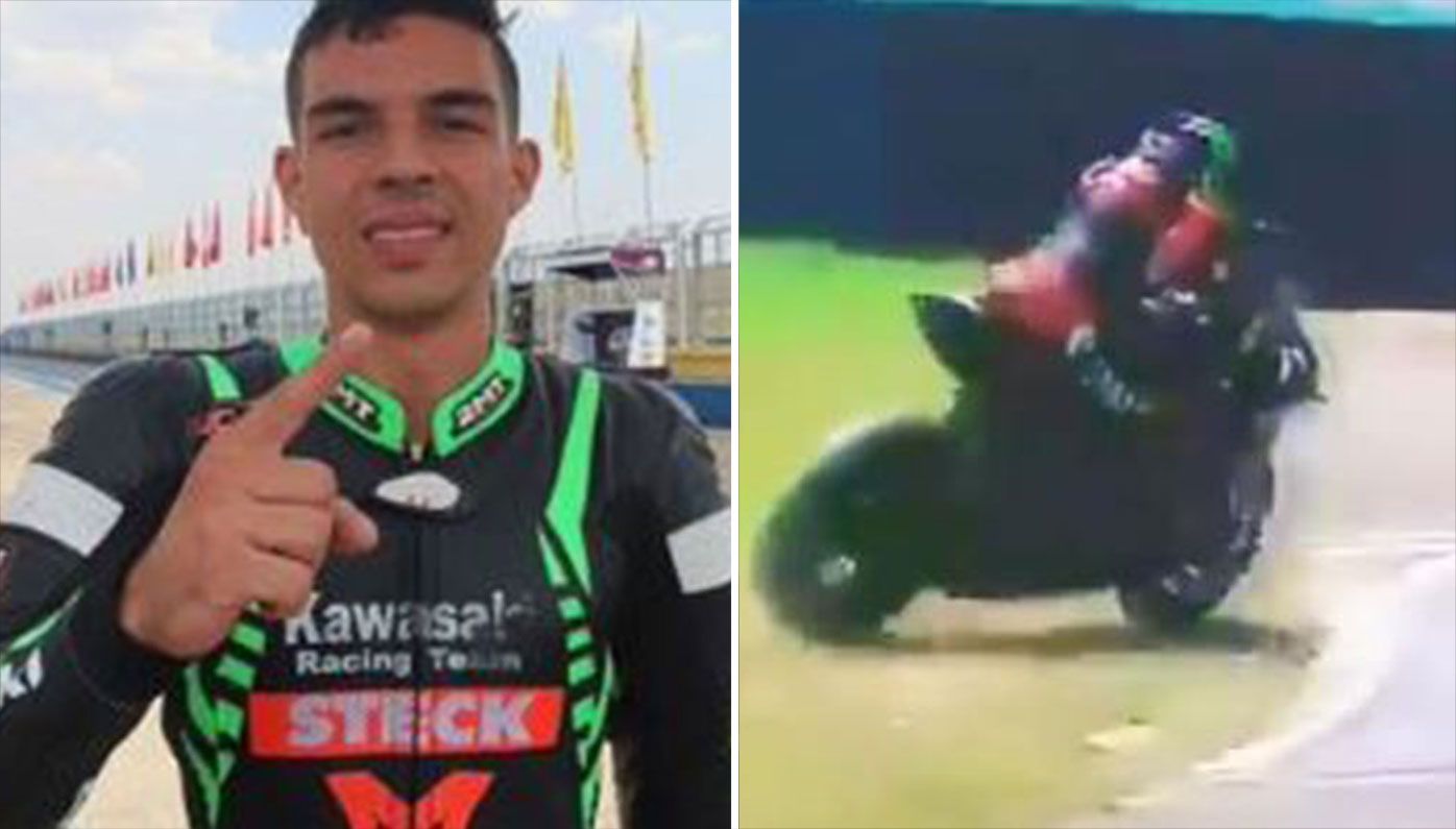 Superbike rider Matheus Barbosa has been killed after a horrifying crash in Brazil.