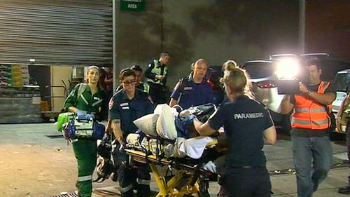 Paramedics treated eight people at the venue, while another person collapsed nearby and was also treated. (9NEWS)